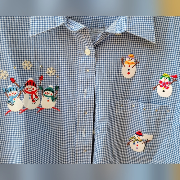 Las Olas Snowman Shirt - Picture 2 of 7